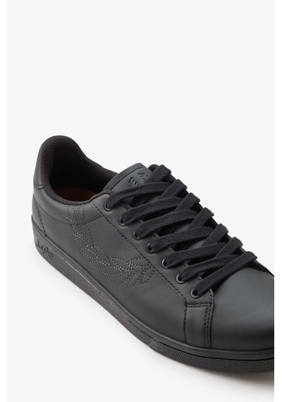 Fred Perry B1314 Leather Emb Ovd Branded Erkek Günlük Ayakkabı Siyah