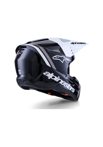 Alpinestars Sm3 Radium Off-road Kaskı Siyah Beyaz Gri Siyah - Beyaz - Gri