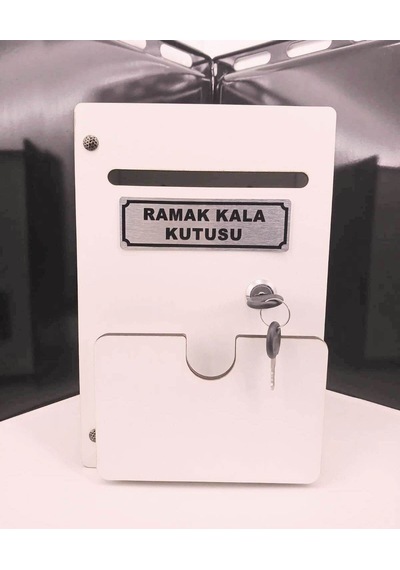 Beyaz Cepli Ahşap Ramak Kala Kutusu