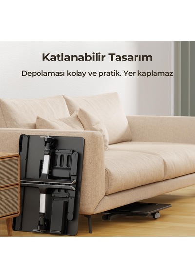 Bix Saiji K8 Ultimate Çok Fonksiyonlu Ayarlı Led Işıklı Çalışma Masası Siyah Siyah
