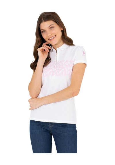 U.S. Polo Assn. Kadın Polo Yaka Tişört 1570765 Manolya