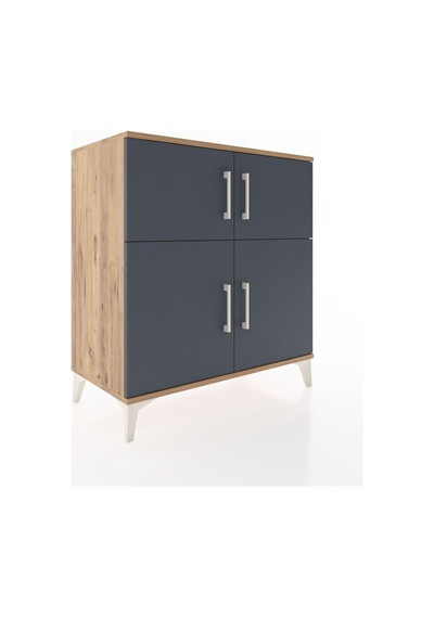 Hyperion Şifonyer Tek Raflı 4 Kapaklı 88x44x96 Çam-antrasit Çam Hyperion Şifonyer Tek Raflı 4 Kapaklı 88x44x96 Çam-antrasit Çam