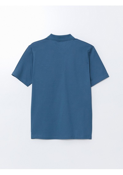 Lcwaıkıkı Classic Petrol Polo Yaka Merserize Görünümlü Erkek Tişört
