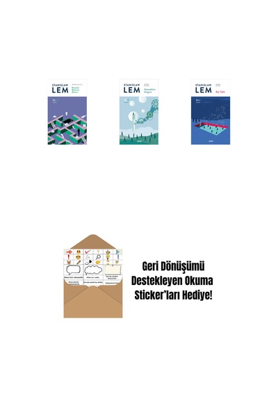 Küvette Bulunan Günce Sl14 + Gelecekbilim Kongresi Sl7 + Kör Talih Sl6 + Okuma Sticker'ları