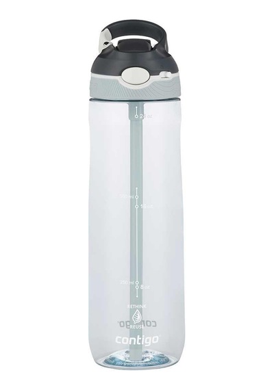 Contigo Ashland Tren Tek El Bas İç Kapaklı Su Matarası 720ml 2191384 - Şeffaf