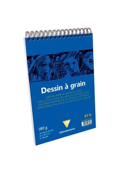 Clairefontaine Dessin a Grain İnce Dokulu Çizim Bloğu 30 Yaprak 1 N11.108
