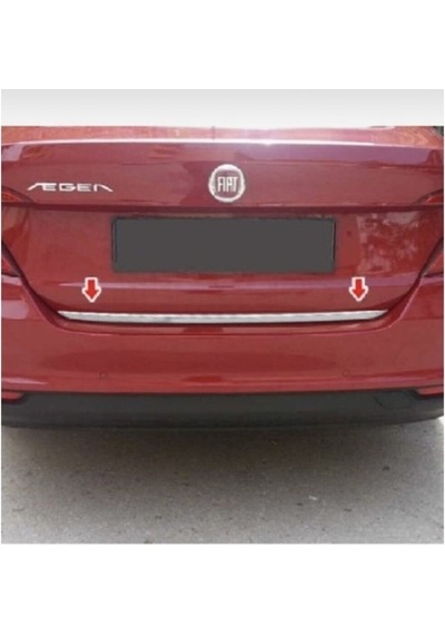Fiat Egea Uyumlu Sedan Bagaj Alt Çıta 2015 Üzeri Paslanmaz Krom