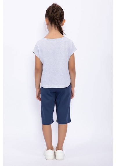 U.S. Polo Assn. U.s. Polo Assn. Kız Çocuk Gri Kapri Takım Us1063-c-v1 Kar Melanj