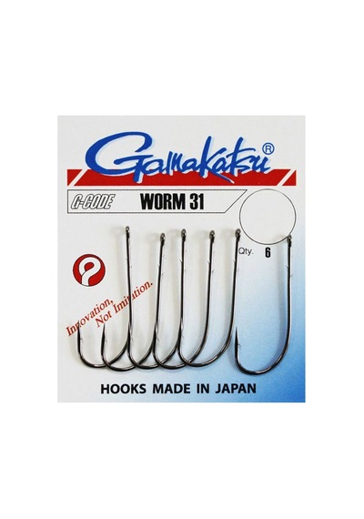 Gamakatsu Worm 31 Siyah Olta İğnesi No: 2