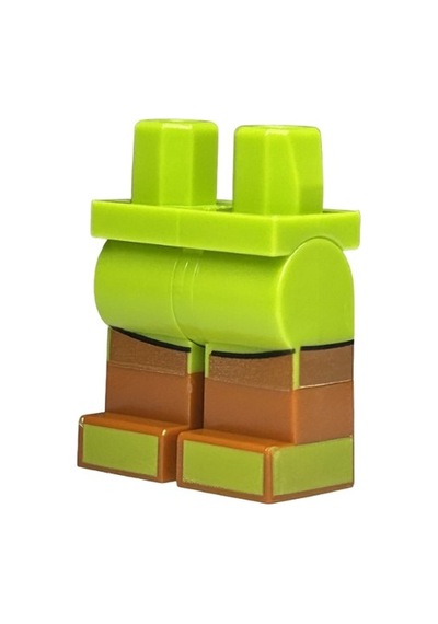 Minifigür Parçaları: Legs Decorated, Bacak, Ayak: 970c00pb1489