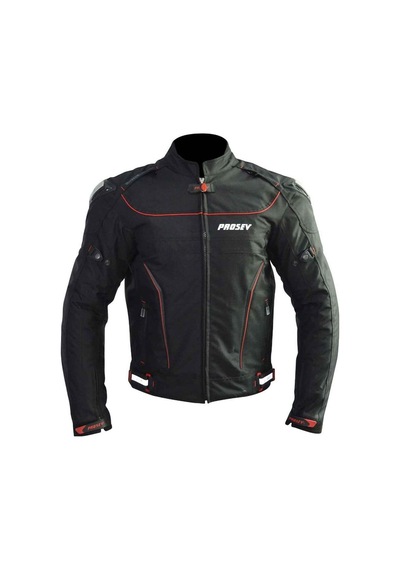 Prosev 186 Leather Hörgüçlü Motosiklet Montu Siyah