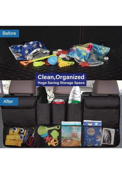 Oto Araç Içi Bagaj Düzenleyici 8 Cepli Model Organizer
