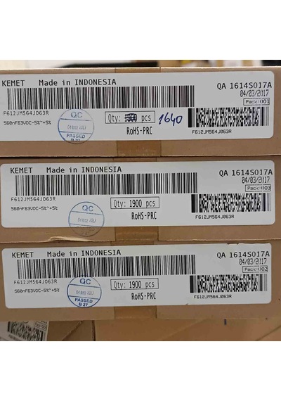 F612jm564j063r 560nf 63v 5mm Polyester Kondansatör 50 Adet