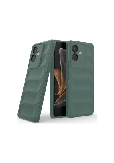 Newface Oppo A3 Kılıf Optimum Silikon - Koyu Yeşil