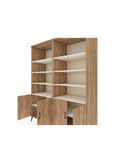 Kronos Gardrop 10 Raflı 4 Kapaklı 176x59x221 Çam-çam/aytaşı Beyaz Kronos Gardrop 10 Raflı 4 Kapaklı 176x59x221 Çam-çam/aytaşı Beyaz