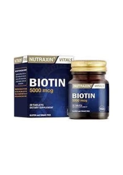 Nutraxin Biotin 5000 Mcg Takviye Edici Gıda 30 Tablet
