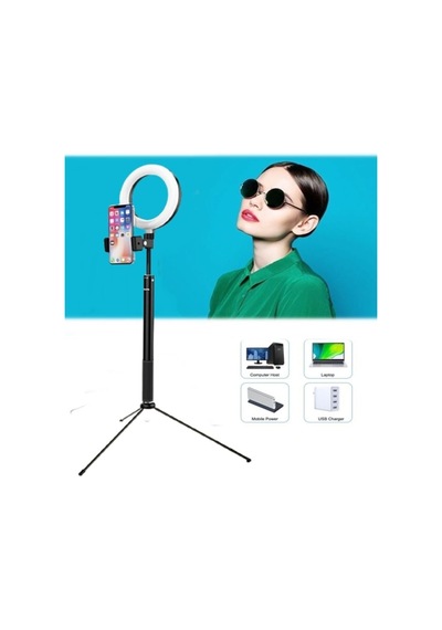 2ın1 6inç Tripod Standl Bluetooth Kumanda -video Selfie Stüdyo Makyaj Işığı-160cm Diğer