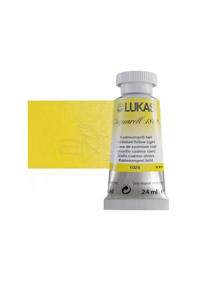 Lukas Aquarell 1862 Artist 24ml Sulu Boya 1026 Kadmium Açık Sarı Seri 3 Diğer