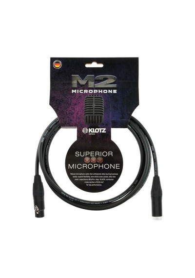 M2 Mc2000 Mikrofon Kablosu Siyah 5m Xlr Neutrık Uçlu Standart