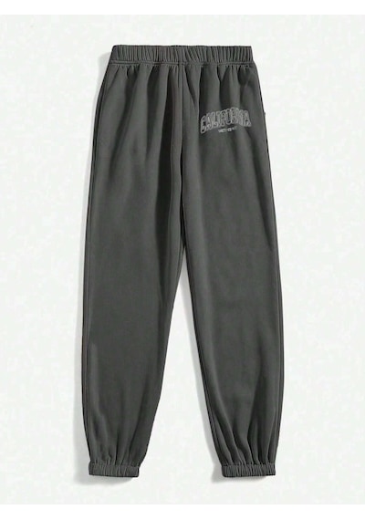 California West Coast Eşofman Altı Jogger - Füme Baskılı Lastik Paça Yüksel Bel Füme-126714 California West Coast Eşofman Altı Jogger - Füme Baskılı Lastik Paça Yüksel Bel Füme-126714