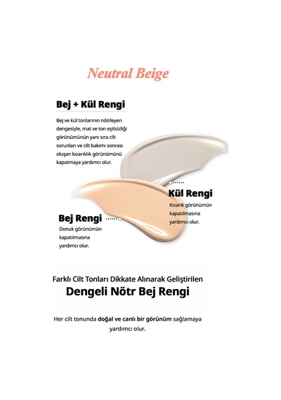 Hassas Ciltlere Uygun Kapatıcı Bb Krem Goodal Heartleaf Soothing Blemish Cover Sun Bb Spf50+ Neutral Beige