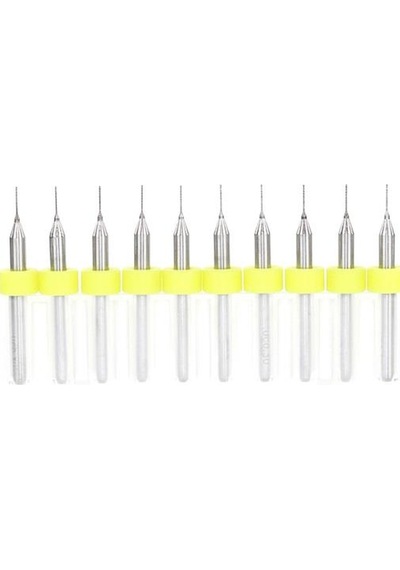 Schulzz 10 Parça 0.30 Mm Matkap Ucu Karbür Delme Mikro