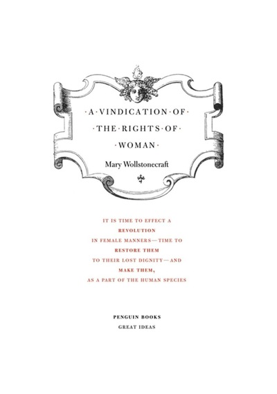 A Vindication Of The Rights Of Woman