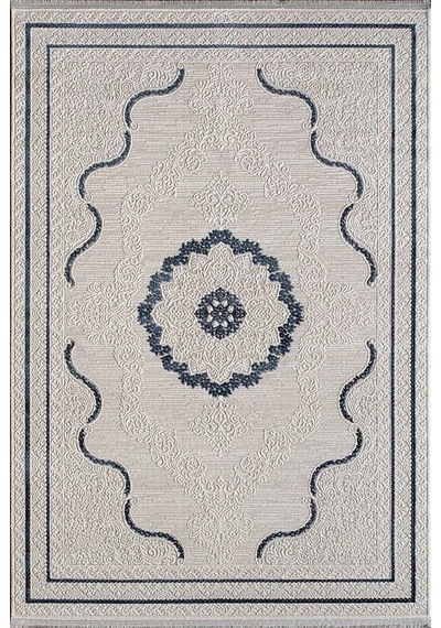 Artemis Halı Lia 01128h Krem Mavi Makine Halısı