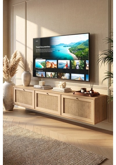 Dune Tv Ünitesi Sehpası Duvara Monte 3 Ahşap Jüt Kapaklı 180cm Sepet-jüt Dn1-sj Kahverengi Dune Tv Ünitesi Sehpası Duvara Monte 3 Ahşap Jüt Kapaklı 180cm Sepet-jüt Dn1-sj Kahverengi