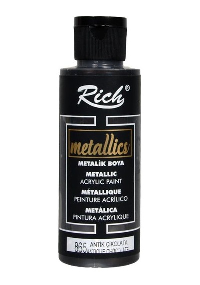 Rich Metalik Akrilik Boya Antik Çikolata 120Ml