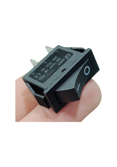 Ic-114 Tekli Dar Işıksız Anahtar On-off 2p Siyah