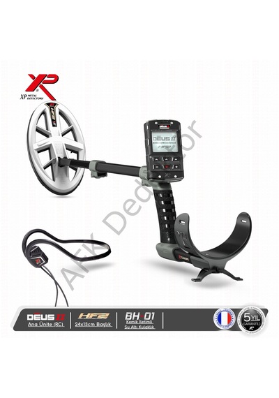 Xp Deus 2 Rc Metal Dedektörü 24x13 Cm Hf2 Başlık + Bh-01 Kemik İletimli Kulaklık Altın Arama Ve Su Altı