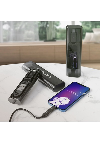 Lenyes Lb605 5in1 Type-c To Type-c Kablolu 60w Çevirici Adaptör Seti Saklama Kutusu Siyah