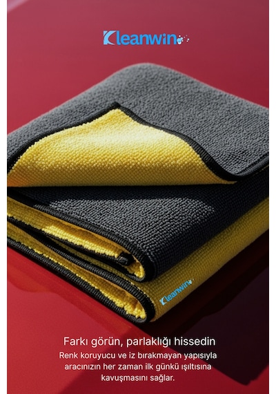 Aquamax Mikrofiber Bez, 800 Gsm Oto Kurulama Havlusu, 50x70 Cm Araç Yıkama Ve Cam Temizlik Bezi
