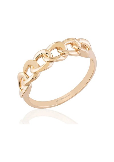 Rose Altın Düğüm Yüzük 14K Gold 377236681