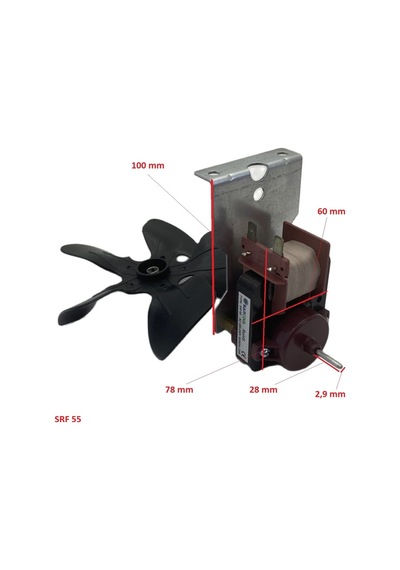 Nofrost Buzdolabı Dış Fan Motoru Pervaneli Srf 55 - 411480263