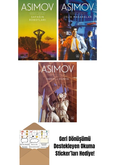Şafağın Robotları Robot Serisi 3. Kitap + Çelik Mağaralar Robot Serisi 1. Kitap + Vakıf Ve Dünya Vakıf Serisi 5. Kitap