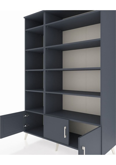 Hyperion Dolap 10 Raflı 3 Kapaklı 132x44x195 Antrasit-antrasit/antrasit Antrasıt/antrasıt - Antrasıt Hyperion Dolap 10 Raflı 3 Kapaklı 132x44x195 Antrasit-antrasit/antrasit Antrasıt/antrasıt - Antrasıt