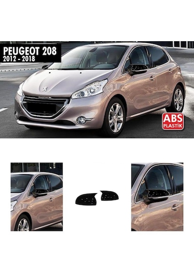 Peugeot 208 Yarasa Ayna Kapağı Batman Ayna 2012-2018 Arası