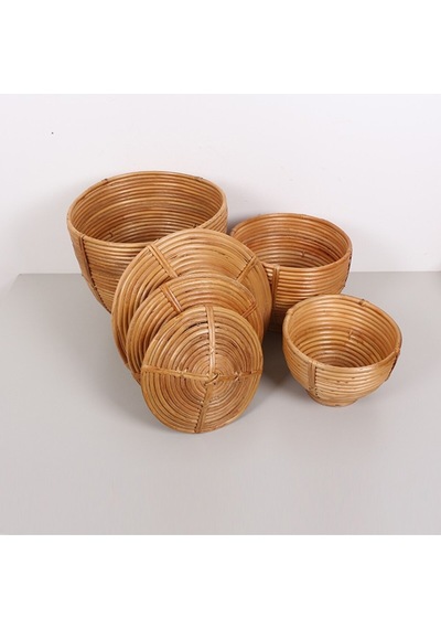 Himari Rattan 35x40 Cm. Büyük Saklama Kutusu Bej