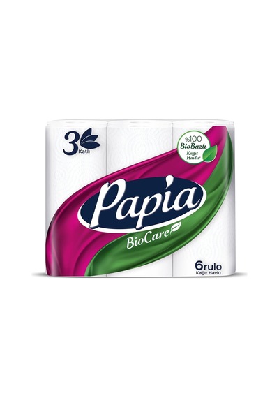 Papia Biocare Kağıt Havlu 6'lı - 5 Adet Tarı