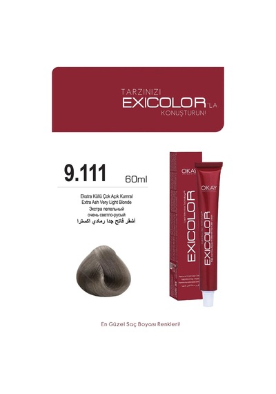 Exicolor 9.111 Ekstra Küllü Çok Açık Kumral