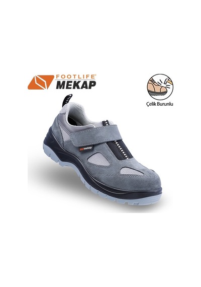 Mekap Jüpiter 157 S1 Çelik Burunlu İş Ayakkabısı-nubuk Grı Gri