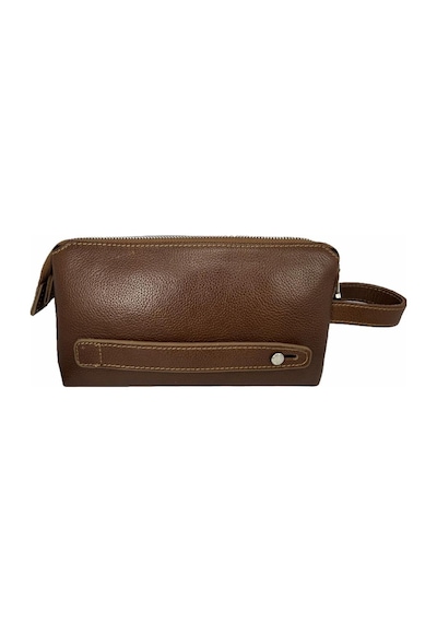 Çanta Yurdu Diga Hakiki Deri 3006 Dopp Kit El Çantası Taba Taba