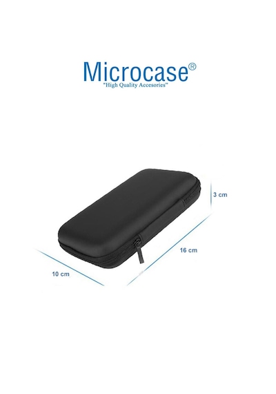 Microcase 2in1 Set 2.5 İnch Hard Disk Çantası + Geniş Kişisel Eşya Organizeri Al5390 Diğer