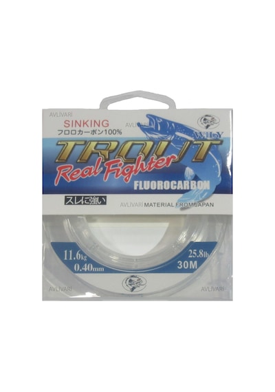 Wıly Trout Real Fighter 30M Spin Lrf Fluorocarbon Misina