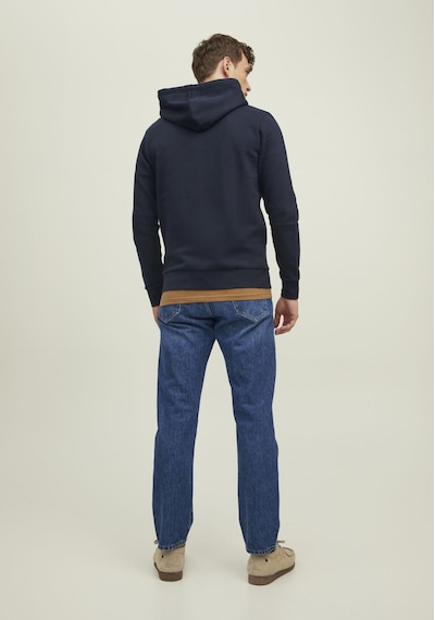 Jack & Jones Kapüşonlu Premium Baskılı Sweatshirt- Bluarchie 12216335 Navy Blazer Lacivert