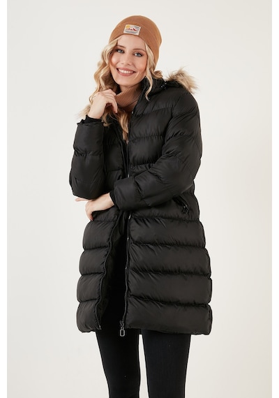 Lela Su Itici Regular Fit Çıkarılabilir Kapüşonlu Şişme Bayan Mont 640Y001 Siyah Lela Su Itici Regular Fit Çıkarılabilir Kapüşonlu Şişme Bayan Mont 640Y001 Siyah