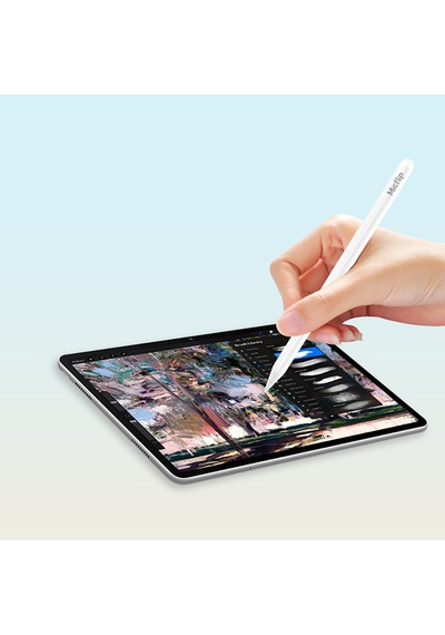 Micflip P22 Akıllı Takip Avuç İçi Reddi Palm Rejection Ve Eğim Özellikli Stylus Kalem Beyaz