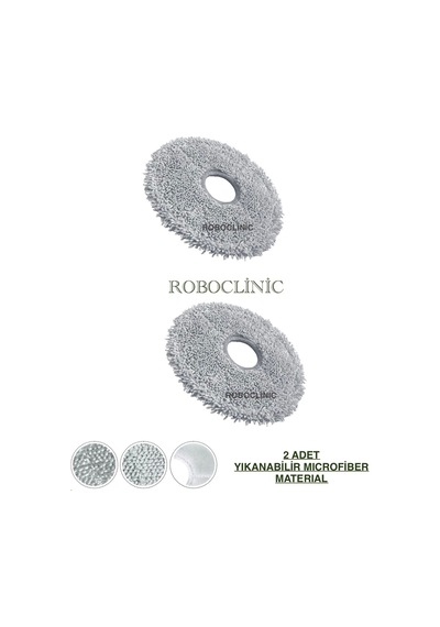 Dreame L40 Ultra Ae Robot Süpürge Uyumlu Microfiber Mop Ped -2 Adet